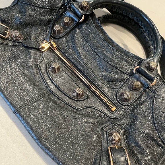 Balenciaga Classic Part Time Bag in Black with Rosegold Hardware - Picture 2 of 14